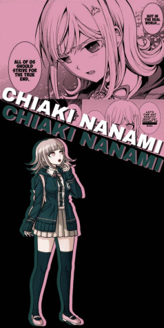 Chiaki Nanami Phone Wallpaper 736x1472px