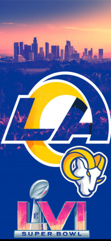 Los Angeles Rams Logo iPhone 14 Plus Wallpaper 1284x2778px