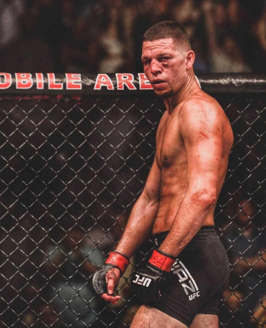 Nate Diaz Phone HD Background 1387x1711px