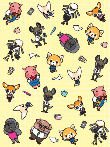 Aggretsuko Wallpaper for iPhone 3125x4167px