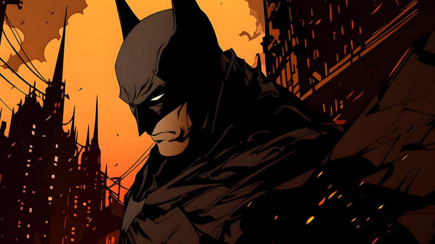 Batman Comic Cartoon Desktop HD Background 1536x864px