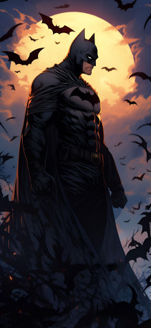 Batman Comic Cartoon Wallpaper for iPhone 1463x3171px