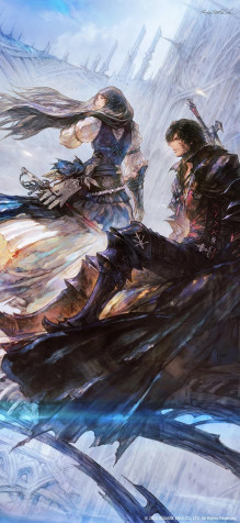 Final Fantasy 16 iPhone 13 Mini Wallpaper 1080x2340px