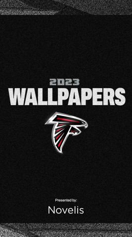 Atlanta Falcons Logo Mobile Wallpaper 1080x1920px