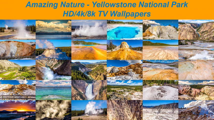 Yellowstone National Park Full HD 1080p Wallpaper 1920x1080px