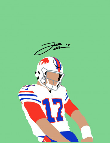 Josh Allen Phone Wallpaper 1484x1920px