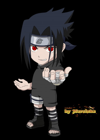 Sasuke Chibi Phone Background Image 2500x3500px