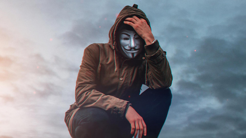 Anonymous Man Full HD 1080p Wallpaper 1920x1080px