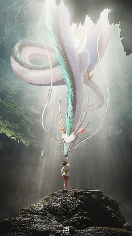 Haku Spirited Away Phone Wallpaper 800x1422px