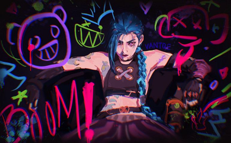 Arcane Jinx Desktop HD Wallpaper 2048x1264px