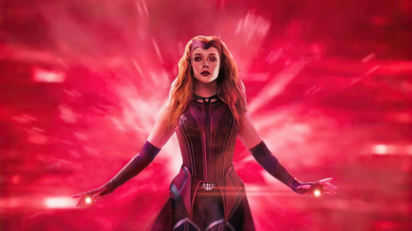 Scarlet Witch Full HD 1080p Wallpaper 1920x1080px