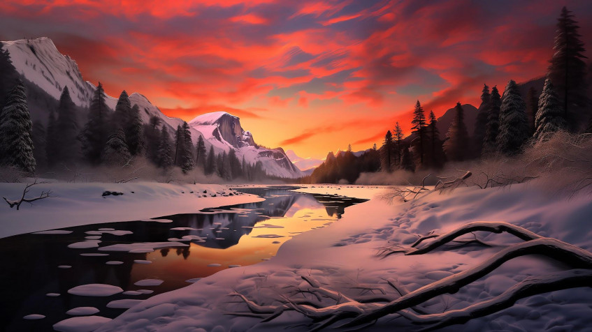 Winter Full HD 1080p Wallpaper 1920x1080px