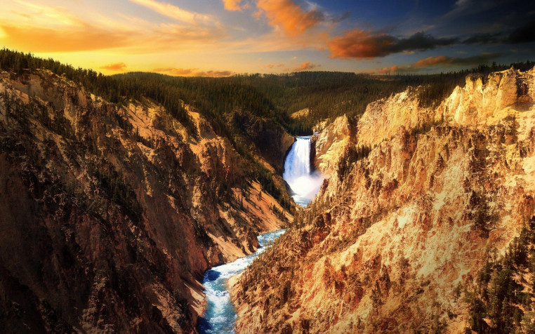 Yellowstone National Park Widescreen HD Wallpaper 1920x1200px