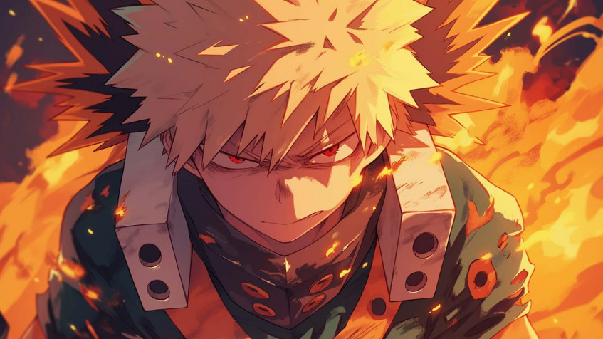 Katsuki Bakugo HD Wallpaper 1536x864px