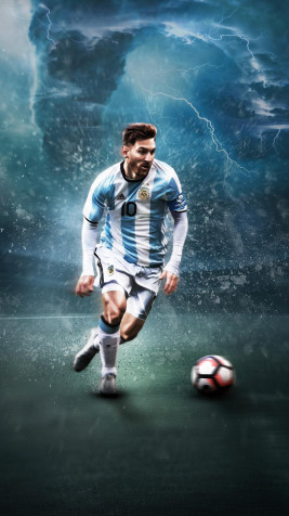 Aesthetic Lionel Messi Wallpaper for iPhone 1080x1920px