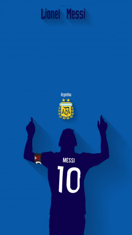 Messi Argentina Wallpaper for iPhone 1024x1821px