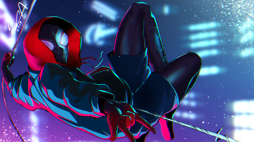 Miles Morales MacBook Background 2881x1618px