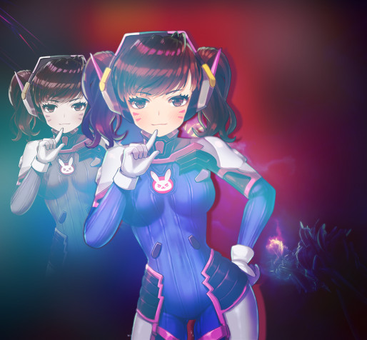 Dva Overwatch Desktop Background 1598x1480px