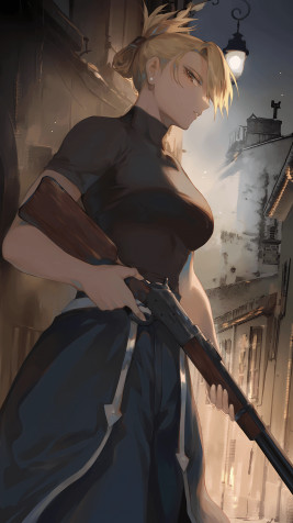 Riza Hawkeye Wallpaper for Mobile 1080x1920px