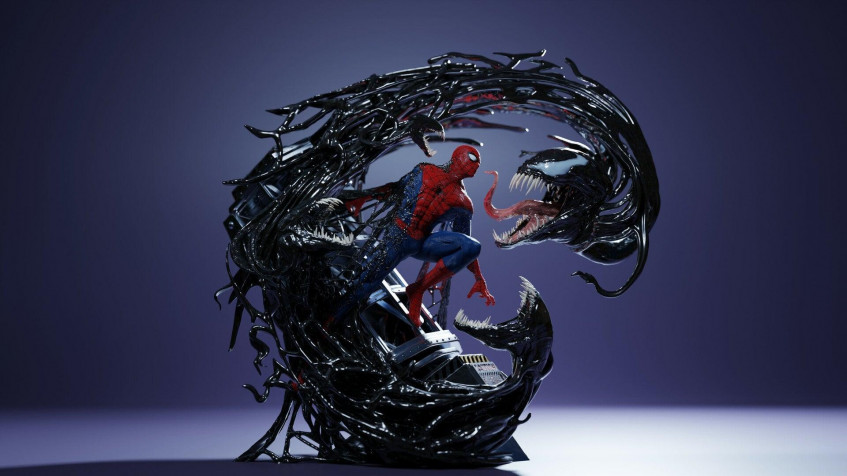 Marvels Spider Man 2 Venom Full HD 1080p Wallpaper 1920x1080px