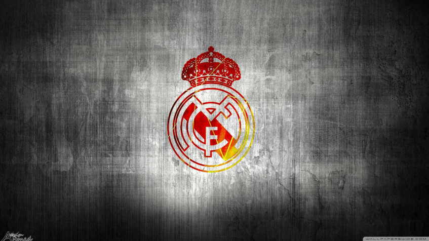 Real Madrid Logo Full HD 1080p Wallpaper 1920x1080px