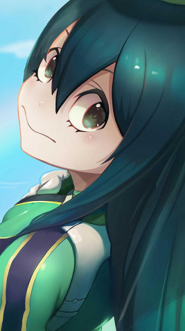 Tsuyu Asui Phone Background Image 1080x1920px