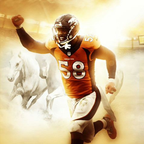 Von Miller Wallpaper 1440x1440px