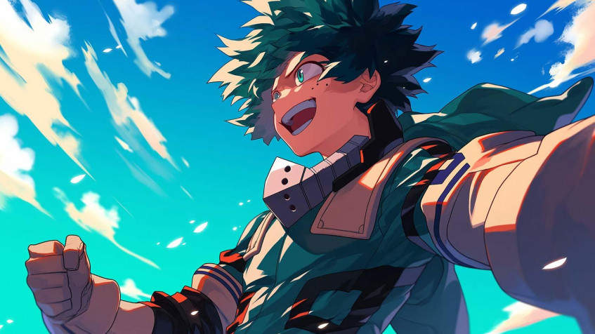 Izuku Midoriya Background Image 1536x864px