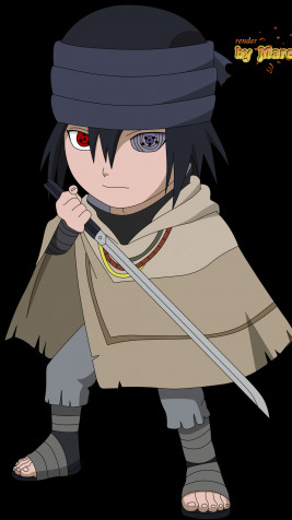 Sasuke Chibi Mobile Background 1080x1920px