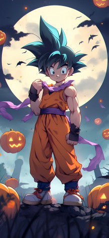 Kid Goku iPhone Background 1181x2560px