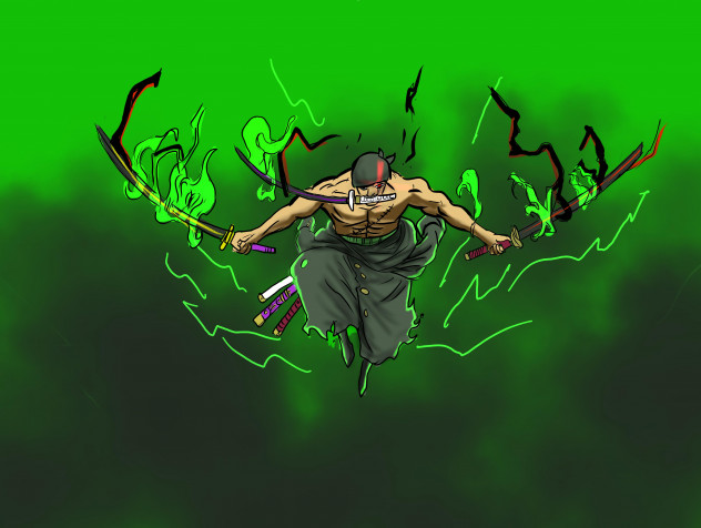 Zoro Desktop HD Background 4871x3667px