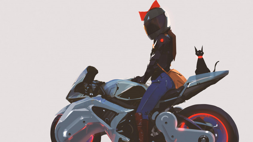 Biker 4k UHD Wallpaper 3840x2160px