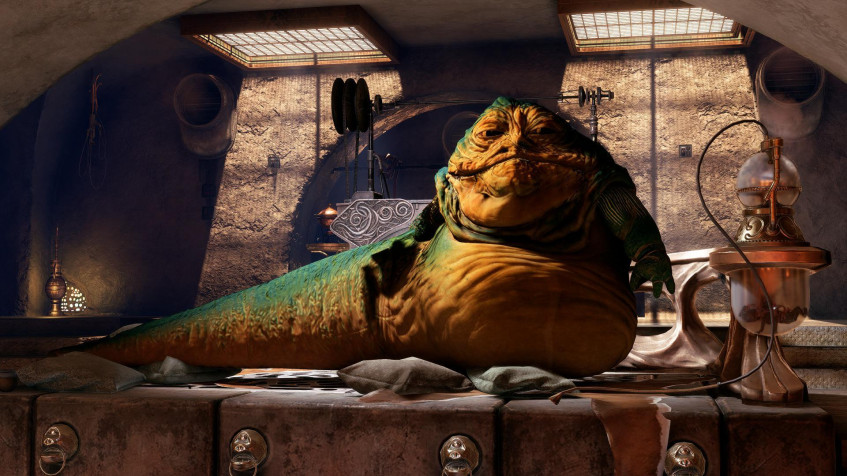 Jabba The Hutt Full HD 1080p Wallpaper 1920x1080px