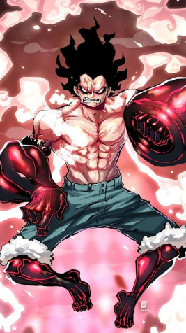 Luffy Gear 4 Snakeman iPhone Background Image 1080x1920px