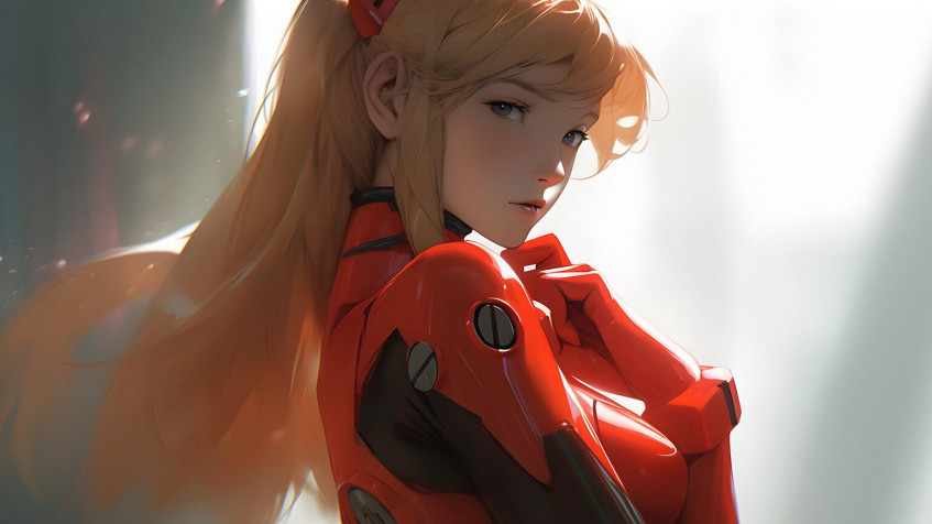 Asuka Langley HD Wallpaper 1536x864px