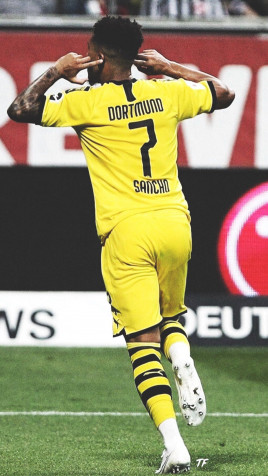 Jadon Sancho Phone HD Background 1153x2048px