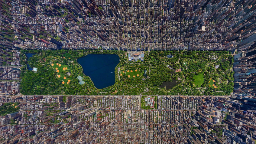 Central Park Background Image 1963x1104px