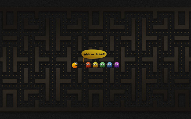 Pacman Widescreen HD Wallpaper 1920x1200px