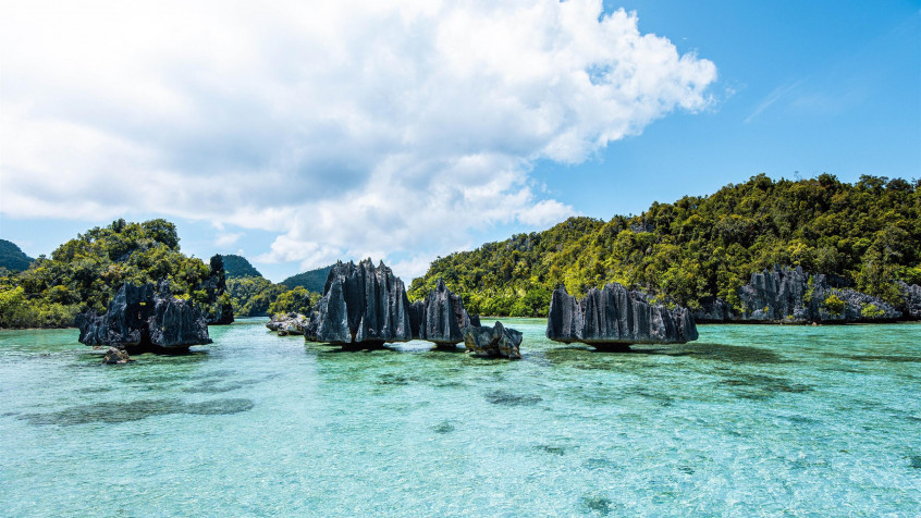 Raja Ampat 2k QHD Wallpaper 2560x1440px