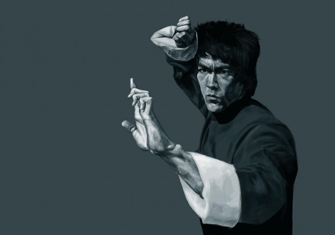 Bruce Lee Laptop Background 1920x1347px