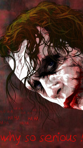 Joker Heath Ledger Mobile Background 1080x1920px