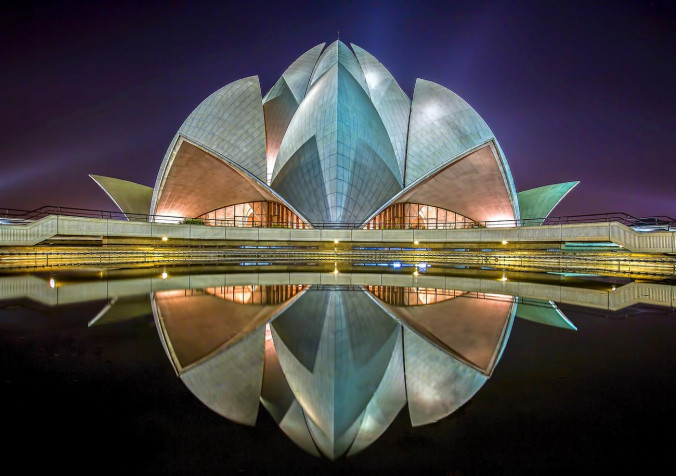 Lotus Temple Laptop Background 1300x916px