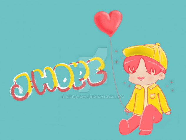 Cartoon Bts J Hope Desktop Background 1280x965px