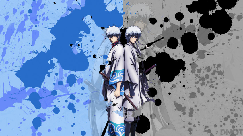 Gintama The Final MacBook Background 1366x768px