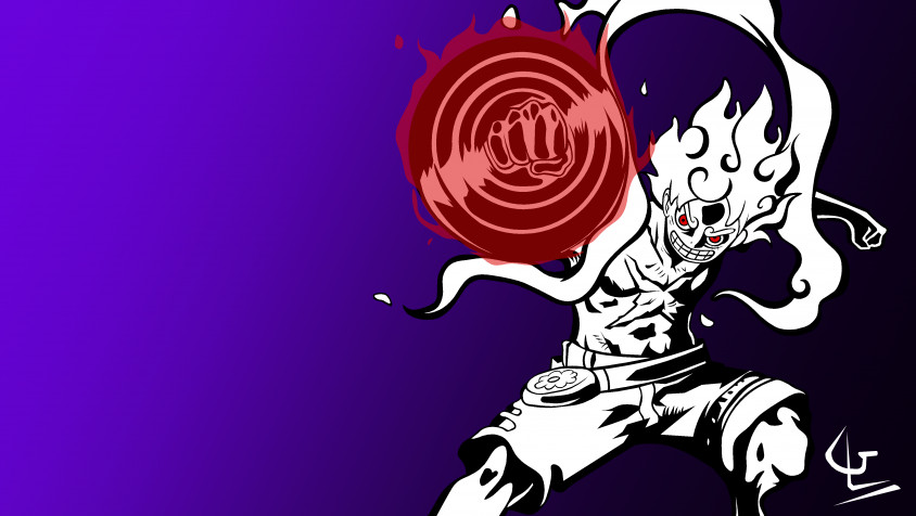 Gear 5 Luffy MacBook Wallpaper 4182x2357px