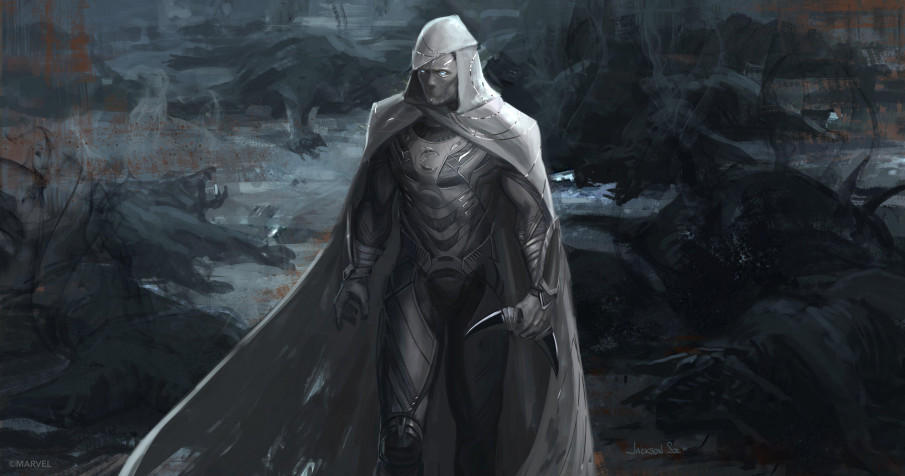 Moon Knight HD Background 4096x2154px