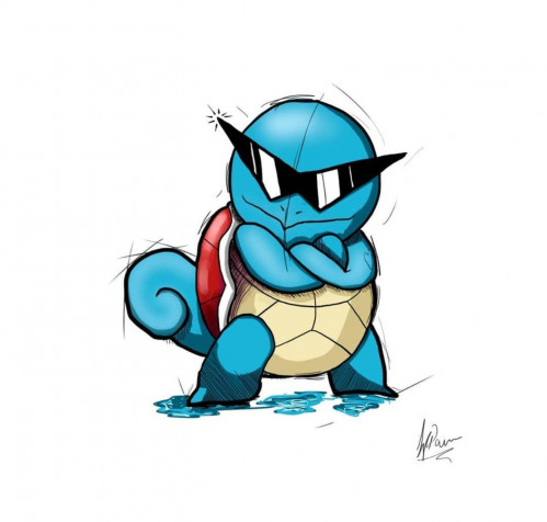 Squirtle Desktop HD Background 1440x1374px