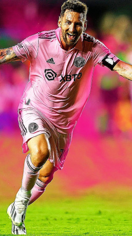 Aesthetic Lionel Messi Phone Wallpaper 1080x1920px