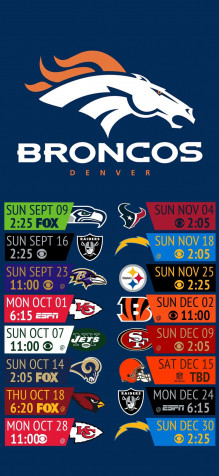 Denver Broncos iPhone 11 Pro Wallpaper 1125x2436px