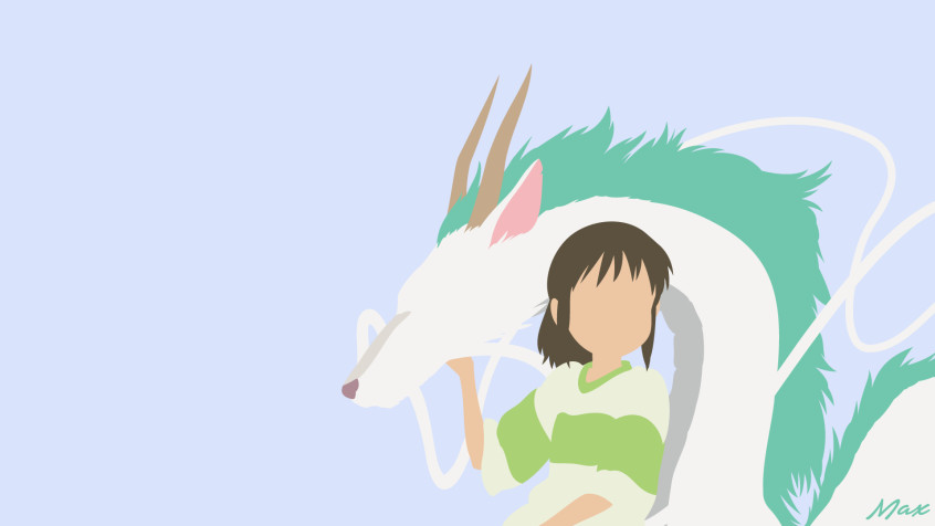 Haku Spirited Away Full HD 1080p Wallpaper 1920x1080px